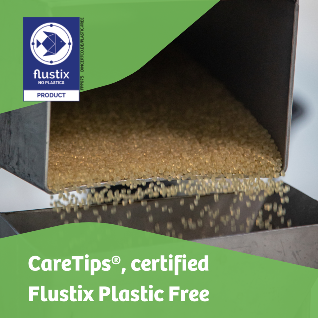 CareTips®, certified Flustix Plastic Free